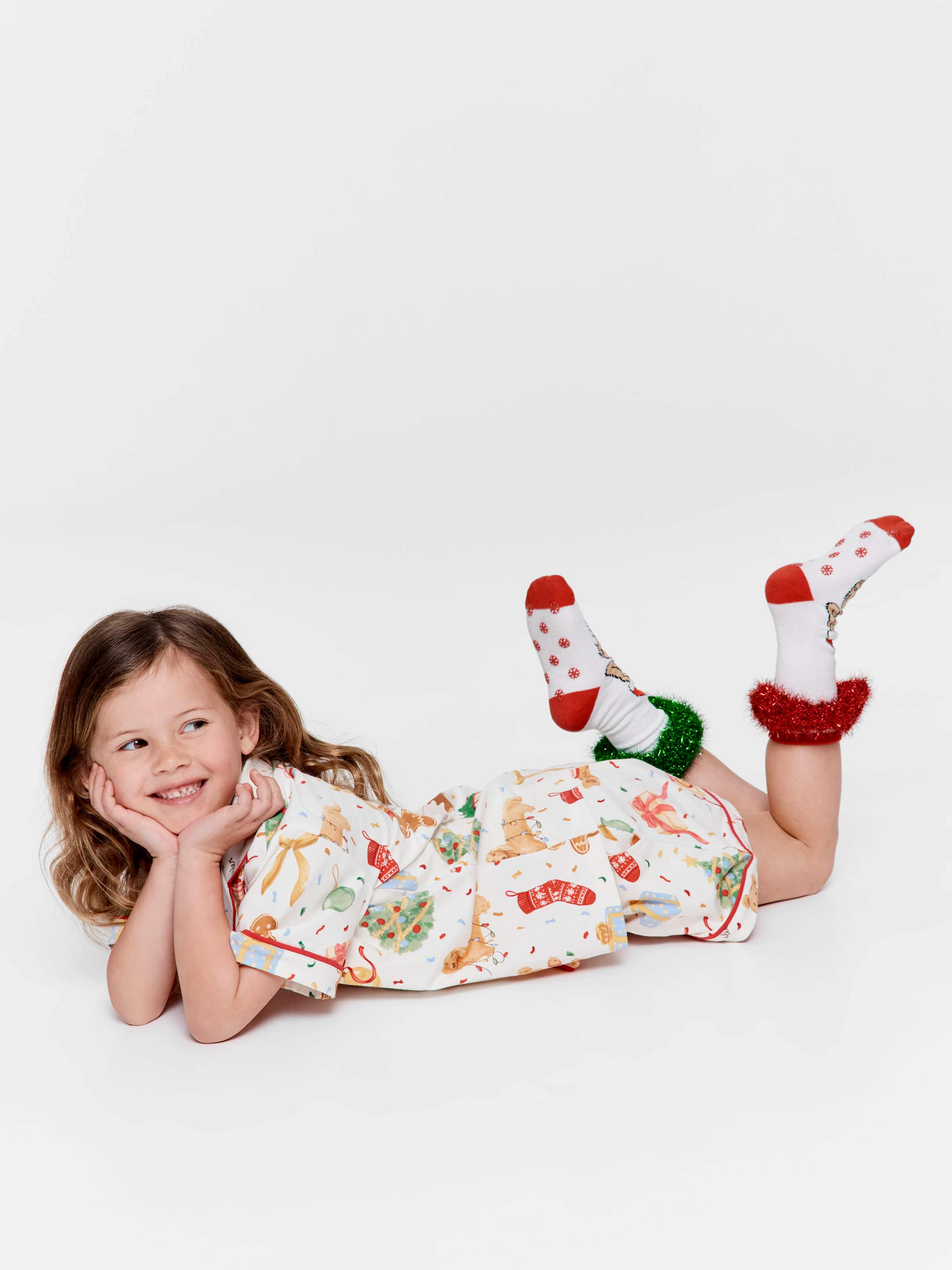 Jnr Kids Christmas Icons Boxed Shortie Pj Set