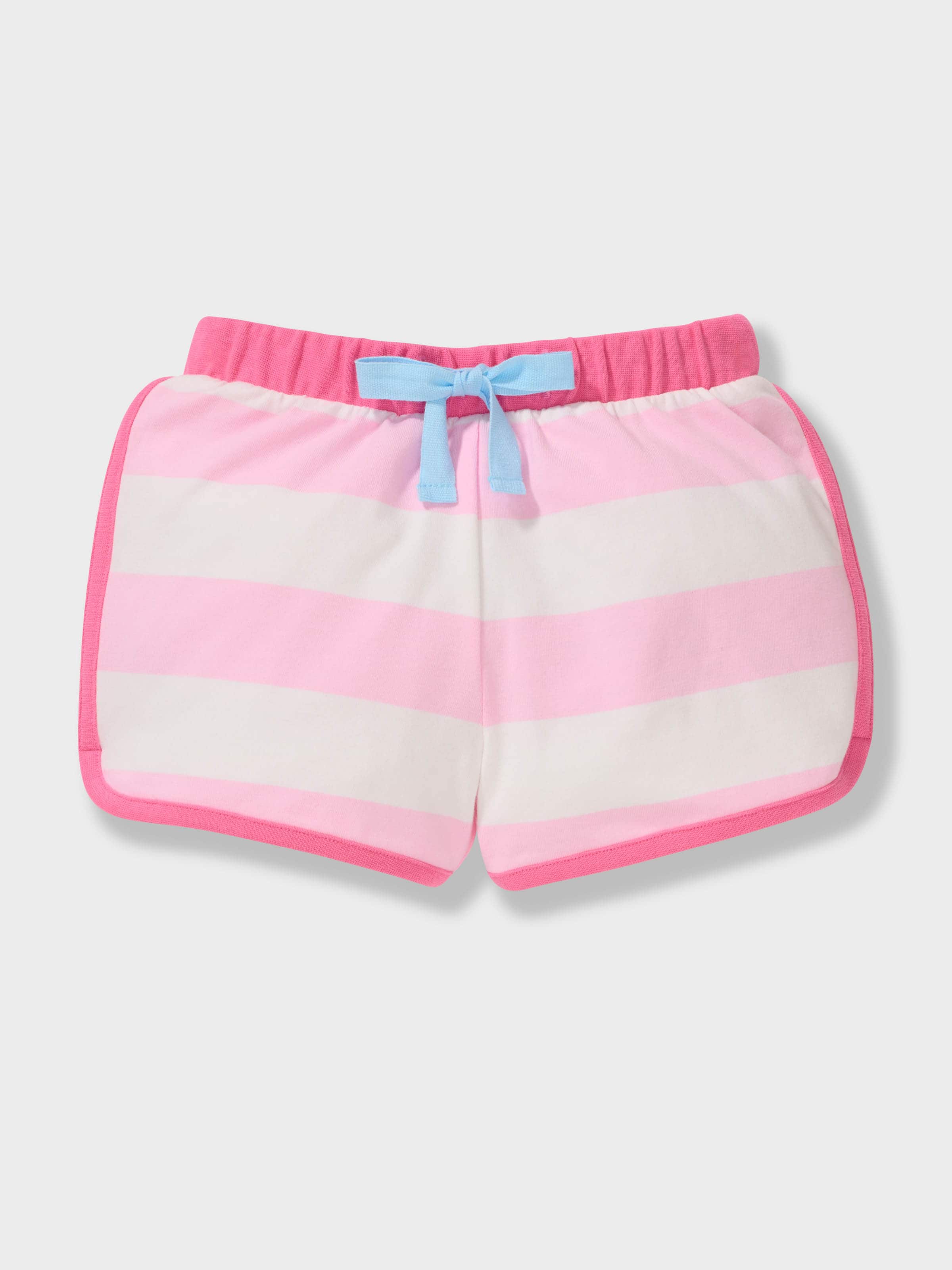 Girls Puppy Stripes Short Pj Set