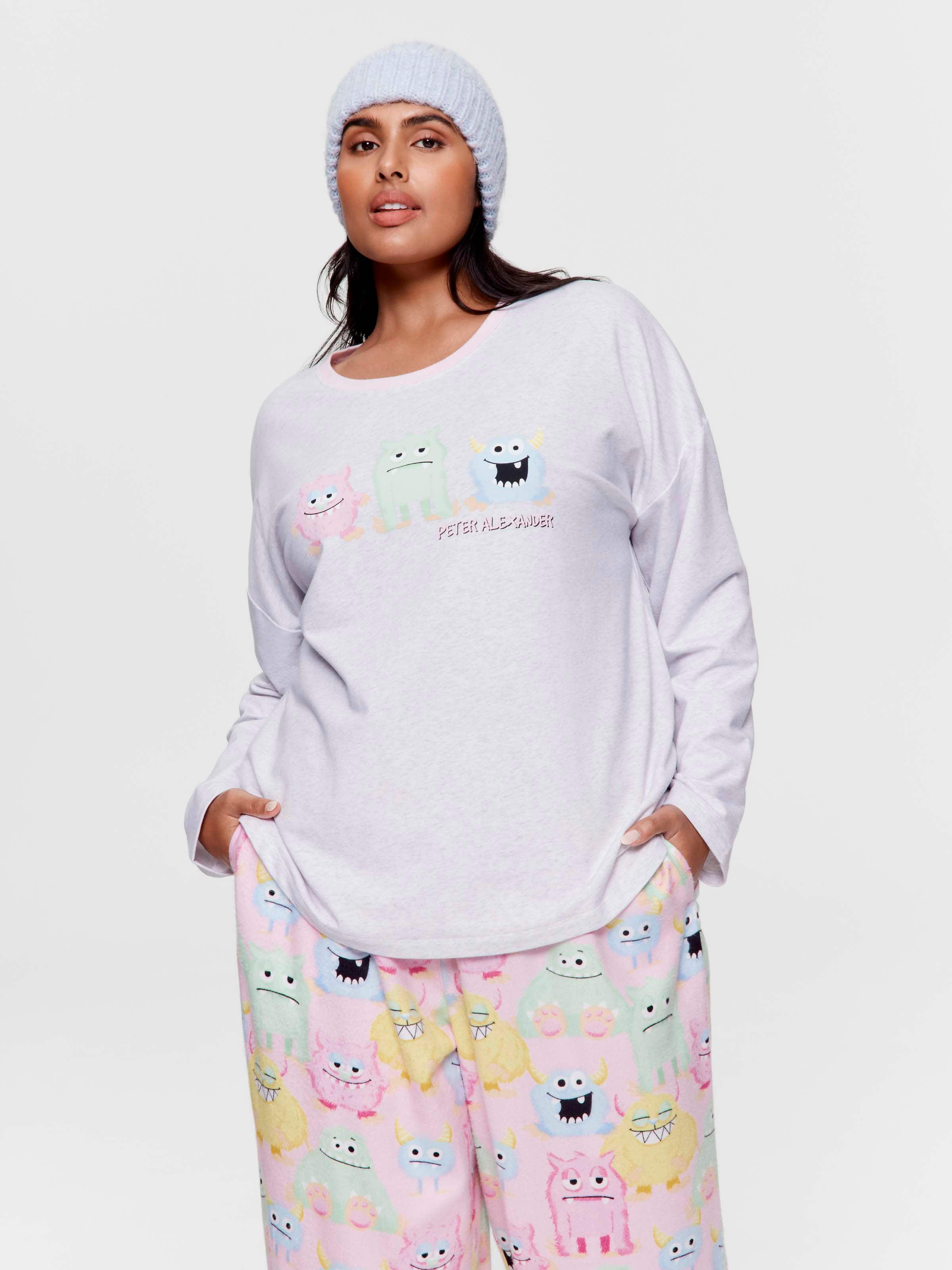 P.A. Plus Monsters Oversized Long Sleeve Top