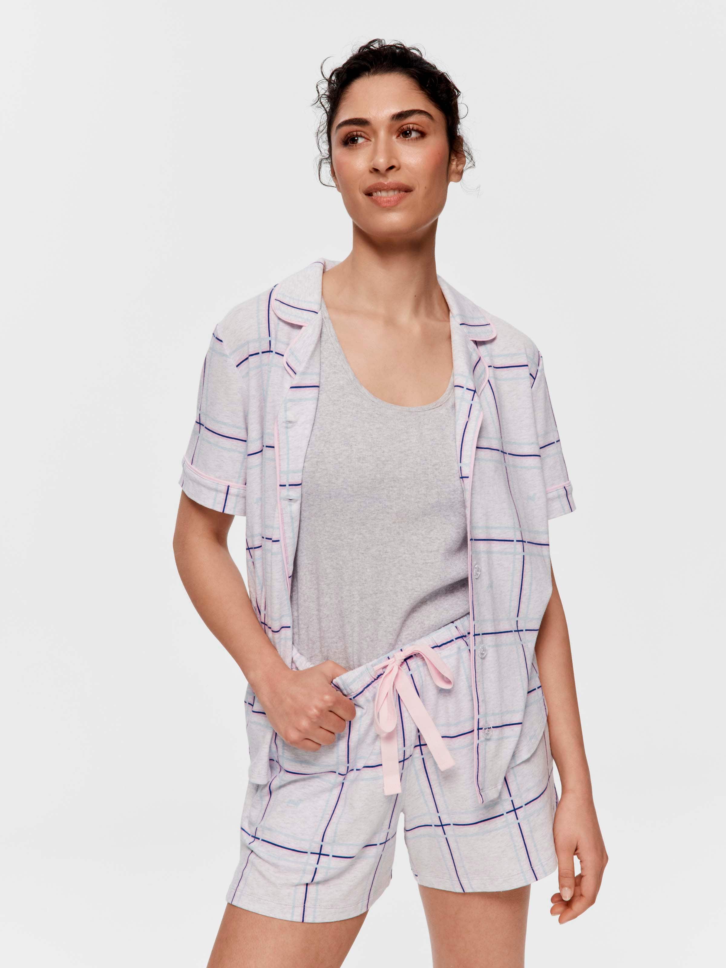 Penny Windowpane Long Short