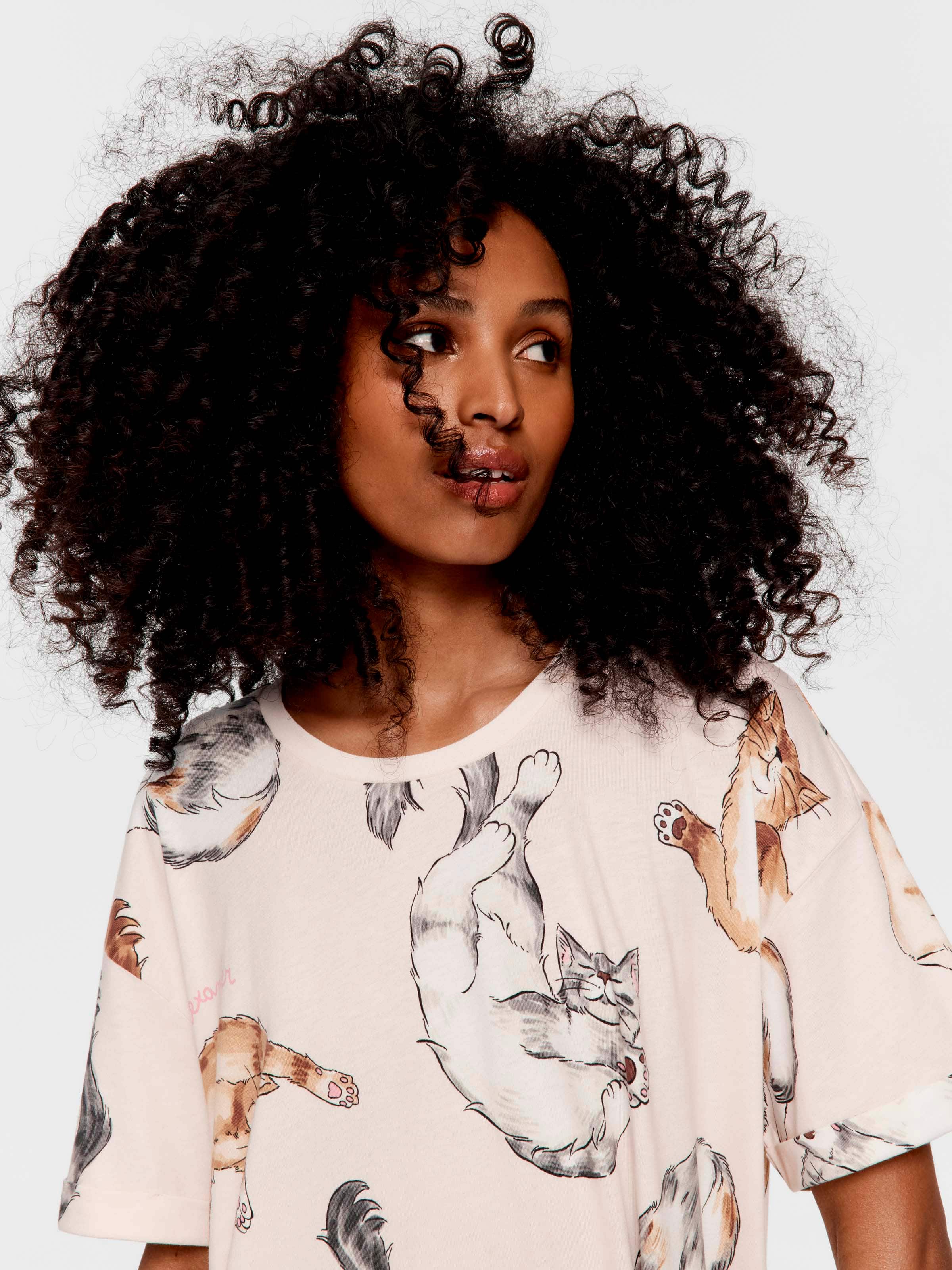 Maxi Cats Boyfriend Sleep Tee