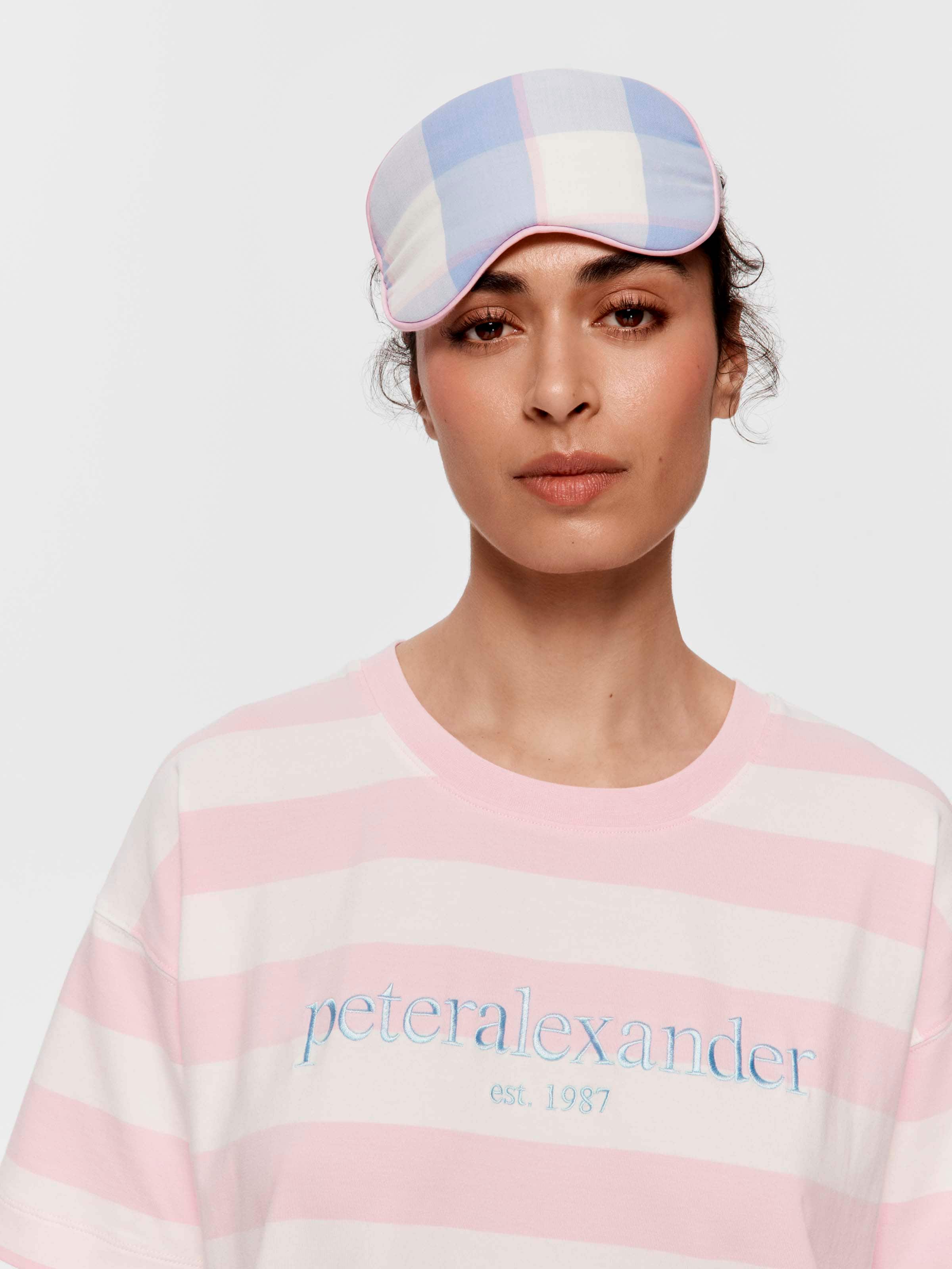 Pink Heritage Stripe Puppy Sleep Tee